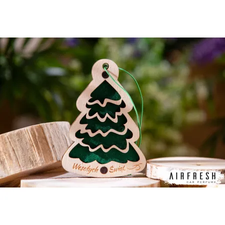 Zawieszki drewniane z filcem i logotypem klienta (1 000 szt.)